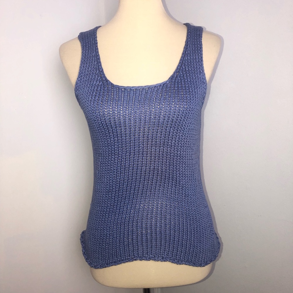LOFT Light Purple Knit Tank Top